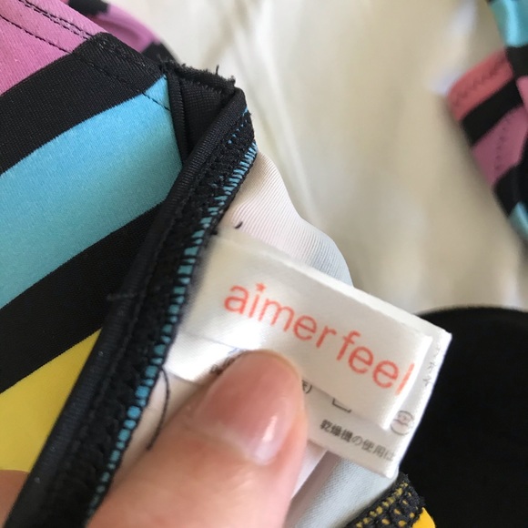 Rainbow bikini with beaded detail - Picture 5 of 5